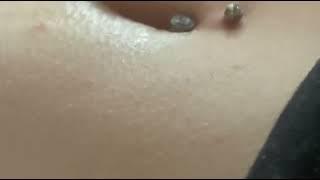 Belly button piercing lick)