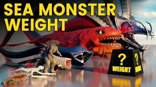 3D Sea Monster Weight Comparison | BLOOP VS EL GRAN MAJA VS GARGANTUAN