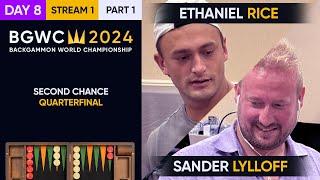 Backgammon World Championship 2024 - DAY 8, Stream 1 P1 - Main Second Chance Quarterfinals