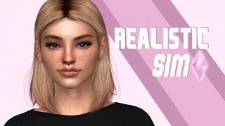 Realistic Sim | Sims 4 CAS | + CC-list