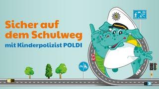 Sicher auf dem Schulweg mit Polizeidino POLDI