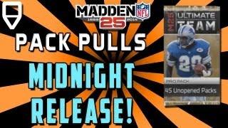 Madden 25 Pack Opening MIDNIGHT Release Pro Pack Opening Mut 25 Ultimate Team