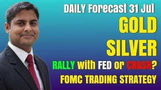 FOMC News Live Today | Gold & Silver Trading Signals Today 31 July | Gold Price Live