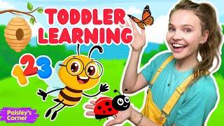 Baby & Toddler Learning Video - Learn Colors, Counting & First Words for Babies with Bugs