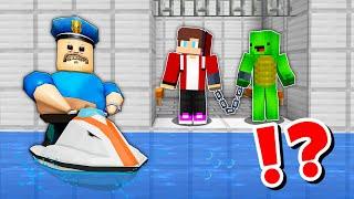 JJ and Mikey in ROBLOX WATER BARRY'S PRISON CHALLENGE in Minecraft / Maizen animation