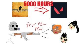 What 5000 HOURS of CSGO looks like in Valorant