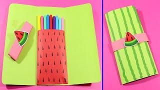 How to Make Paper Pencil Box | DIY Paper Pencil Box Idea | Easy Origami Pencil Box