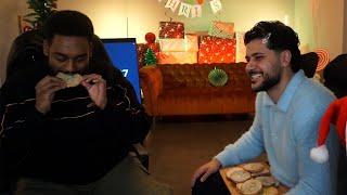 Hamed und Faroo essen Kekse mit Hundekacke