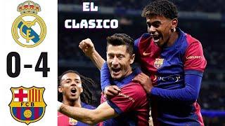 Real Madrid vs Barcelona 0-4 Highlights & All Goals 2024