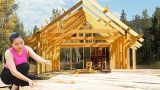 Building a House in the Woods | Wonderful Log Cabin Building Journey