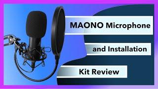  Mic Under $70 - MAONO Microphone Kit Review and Installation Video