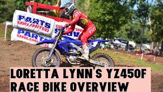 Loretta Lynn's YZ450F Race Bike Overview