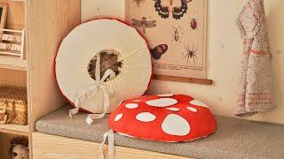 Mushroom costume of recycled cardboard - DIY by Søstrene Grene