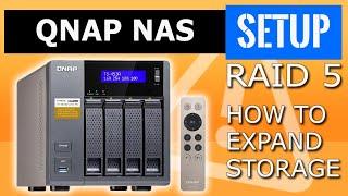 QNAP NAS RAID 5 expansion Data protection, how to expand storage. RAID level upgrade hard drives