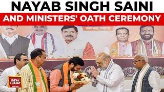 Chief Minister Nayab Singh Saini and 10 Ministers to Take Oath | Haryana News