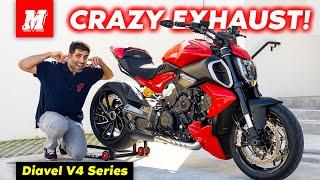 Crazy LOUD Exhaust for our Ducati Diavel V4! Termignoni Dragster Exhaust!