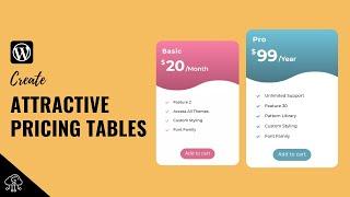 How to Create Cool Pricing Tables in Gutenberg | WordPress Tutorial for Beginners