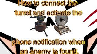 Guide#1 Как подключить турель и оповещение,How to connect a turret and acivate the notification#rust