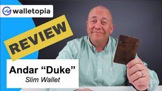 Andar “Duke” slim wallet, no surprises, what you see is what you get!