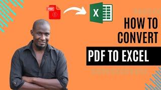 How to convert Pdf To Excel For Free