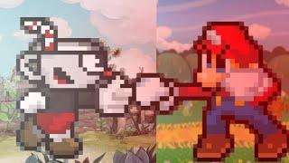 Mario Vs Cuphead (Sprite animation)