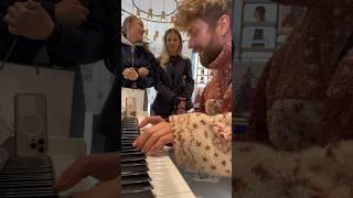 A random GUY turns this request into an EPIC DUO      #piano #music #pianocover  #billieeilish