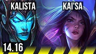 KALISTA & Thresh vs KAI'SA & Nautilus (ADC) | Legendary, 20/3/5, 900+ games | EUW Master | 14.16