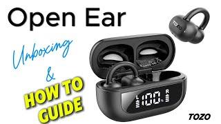 TOZO Open Earbuds Unboxing and How To Use Guide - Amazing Sound and Comfort! #earbuds