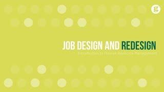 Job Design and Redesign