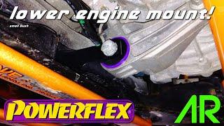 LOWER ENGINE MOUNT SMALL BUSH INSTALL! | FOCUS RS | POWERFLEX