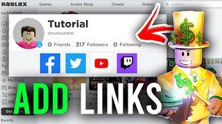 How To Add Social Links On Roblox Profile - Full Guide