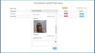 Image Share - Chat Application using PHP Ajax Jquery - 11