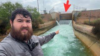Fishing a FLOODED Desert Spillway (Very Unexpected)