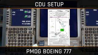 PMDG Boeing 777 - CDU Setup