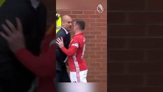 Wayne Rooney and Pep Guardiola clash in Manchester derby | Manchester United #shorts