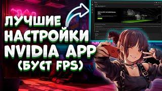 лучшие настройки для FPS  Nvidia app