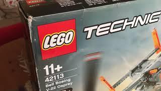 LEGO Technic 42113 Bell Boeing V-22 Osprey unboxing