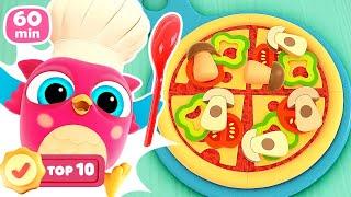 Hop Hop ve Tık Tık pizza yapıyor Bebekler için eğitici çizgi film TOP-10  en popüler bölümler!