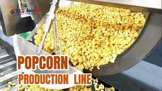 High yield automatic popcorn making machine popcorn production line high quality popcorn equipment