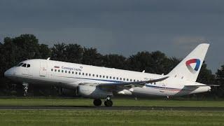 Severstal Sukhoi Superjet 100 Landing & Take Off Rotterdam Airport