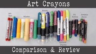 Art Crayons | Comparison & Review | Water Soluble Art Crayons for Mixed Media