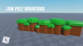 Make Low Poly Mountains in Roblox Studio | 1 Minute Roblox