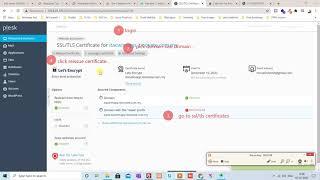 how to renew ssl in plesk panel