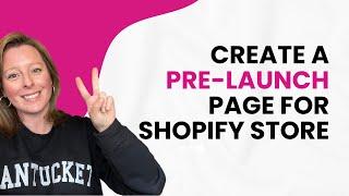 Shopify Coming Soon Page Tutorial | Customize Your Password Page