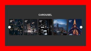 como HACER un CARRUSEL en HTML y CSS y JAVASCRIPT 