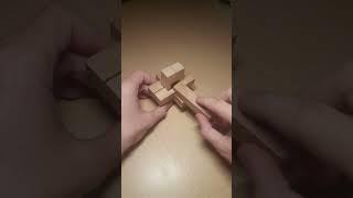 How to Solve the Wooden 6 Piece Cross Puzzle