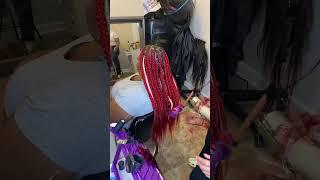 Stylish Braided Updo with Knotless Braids #757 #419