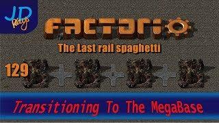 Factorio 0 16 Transitioning to the MEGABASE EP129 The Last rail spaghetti