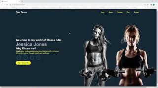 Create a Personal Fitness Trainer Portfolio Website only #html, #css #gym