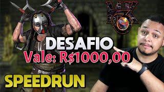 R$1000 SE BATER! - KABAL SPEEDRUN: MORTAL KOMBAT 3 ARCADE ( Very Hard ) Patrocínio Stake!